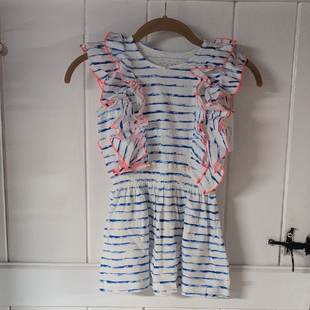 Striped Ruffle Dress